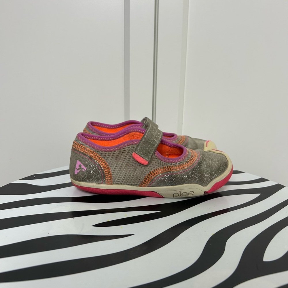 Plae emme maryjane Kids Shoes - Gray and Pink